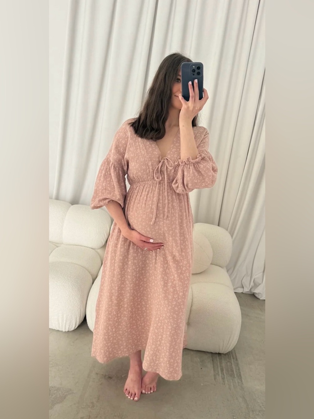 NWT, Worth Collective 100% Cotton Dress, M, Rose Foliage - Picture 5 of 17